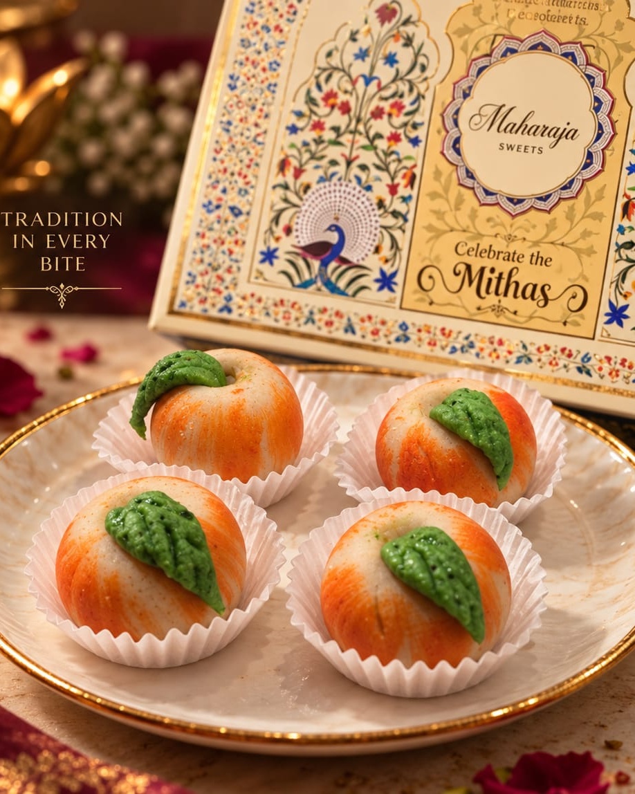 Close-up of handcrafted Seb-E Anarkali sweet