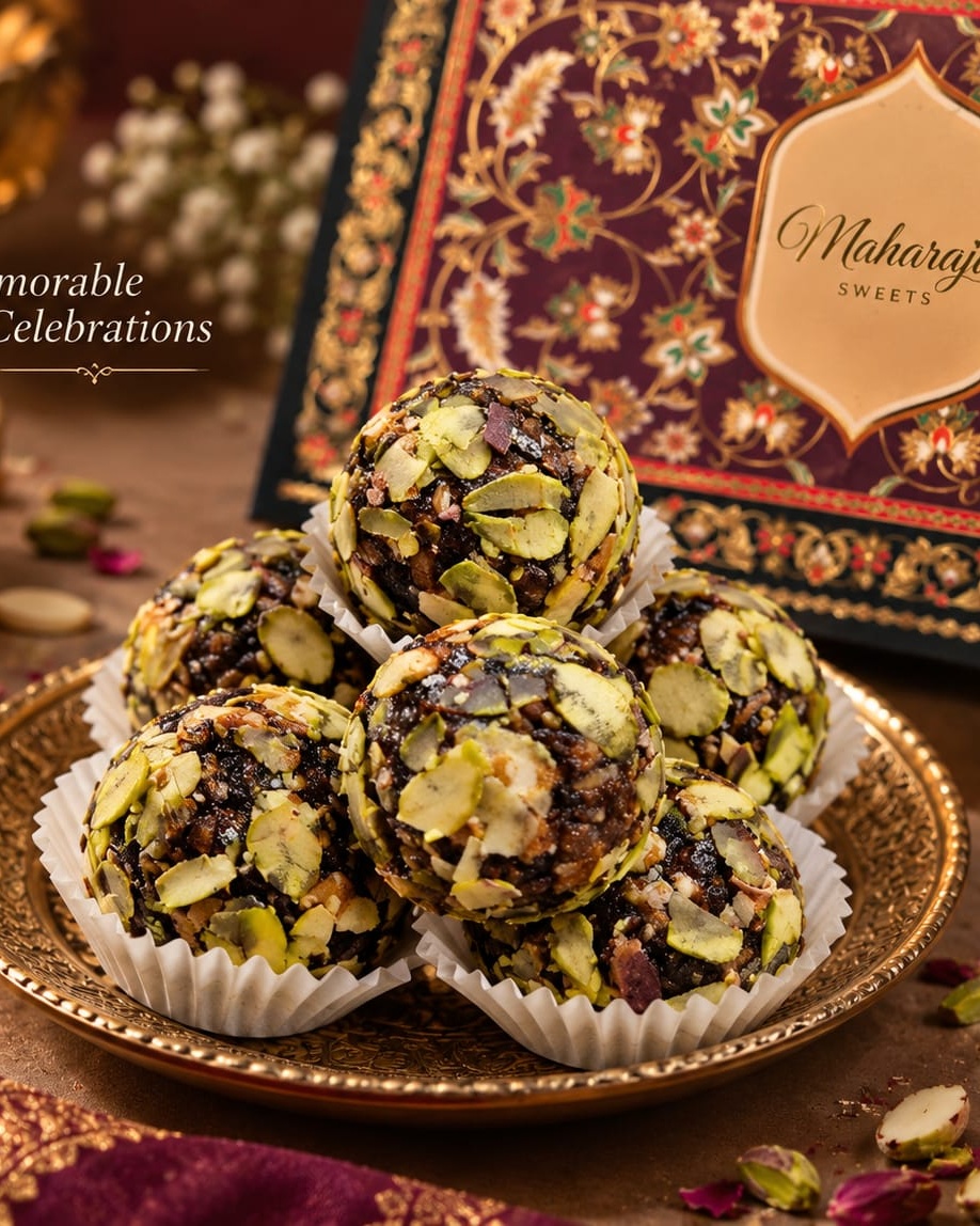 Mehtaab Dry Fruit Ladoo made with almonds, cashews and pistachios